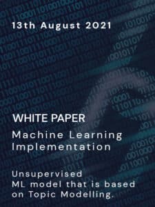 Machine Learning Implementation - Whitepaper