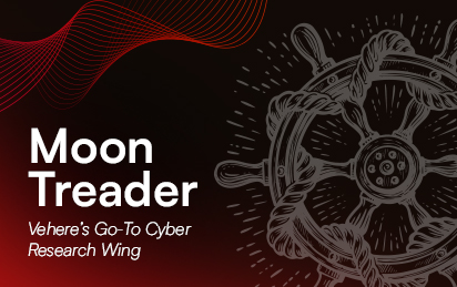 Moon Treader - Vehere's Cyber Research Wing Logo with Nautical Steering Wheel Design