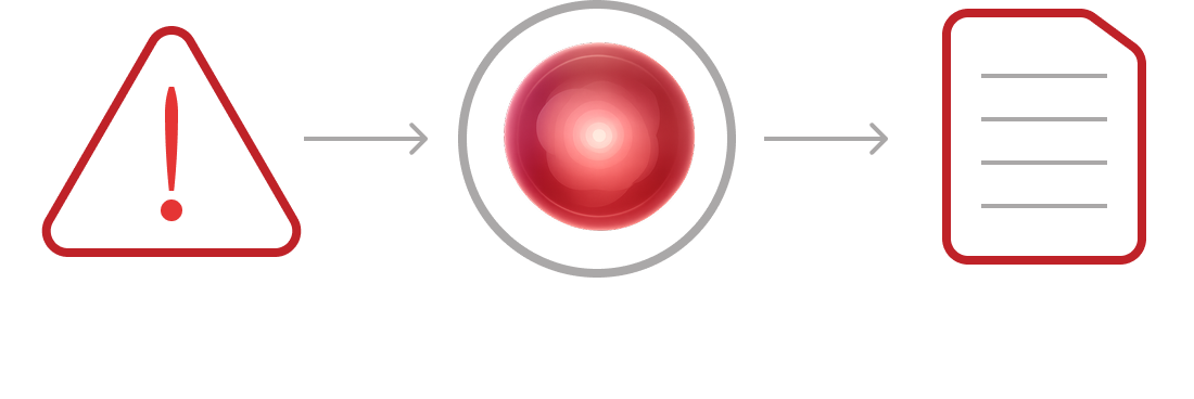 Vehere Vision AI feature card displaying AI Rationale with clear, explainable reasoning for every alert, supported by alert analysis and AI-driven investigation.