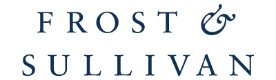 Frost & Sullivan logo featuring its blue wordmark on a white background.